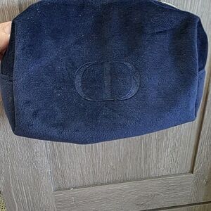 Dior Midnight Blue Suede Clutch
